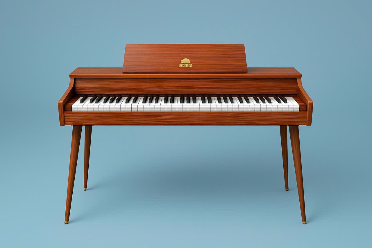 Piano điện màu nâu K-181 Nhãn hiệu Family Piano điện màu nâu K-181 Nhãn hiệu Family